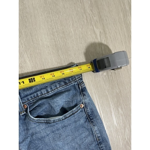 Levis 505 Jeans Mens 34x30 Blue Regular Straight Y2K Mid Rise Medium Wash Denim - Picture 7 of 16